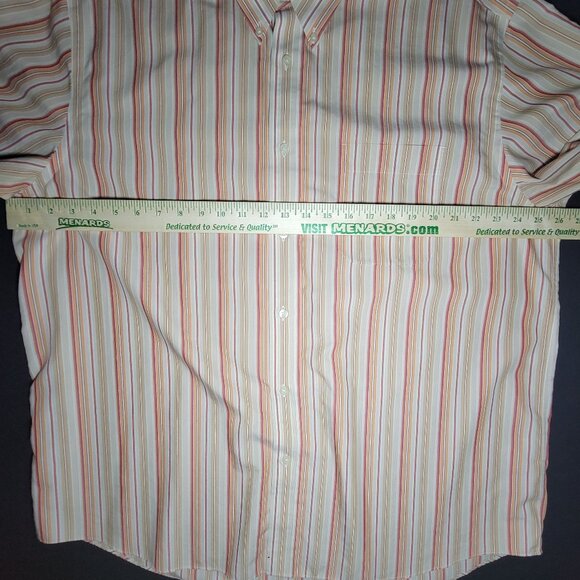 Eddie Bauer Relaxed Fit Mens Red Orange and Brown Button Up Shirt Size XL - Picture 7 of 10